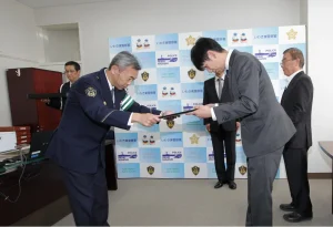 優秀安全運転事業所等表彰の様子